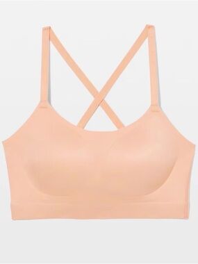 Soma Enbliss Adjustable Bralette Size Medium Nude Wireless Cross back Multiway